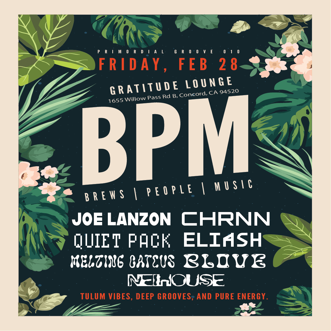 Primordial Groove 010: BPM flyer